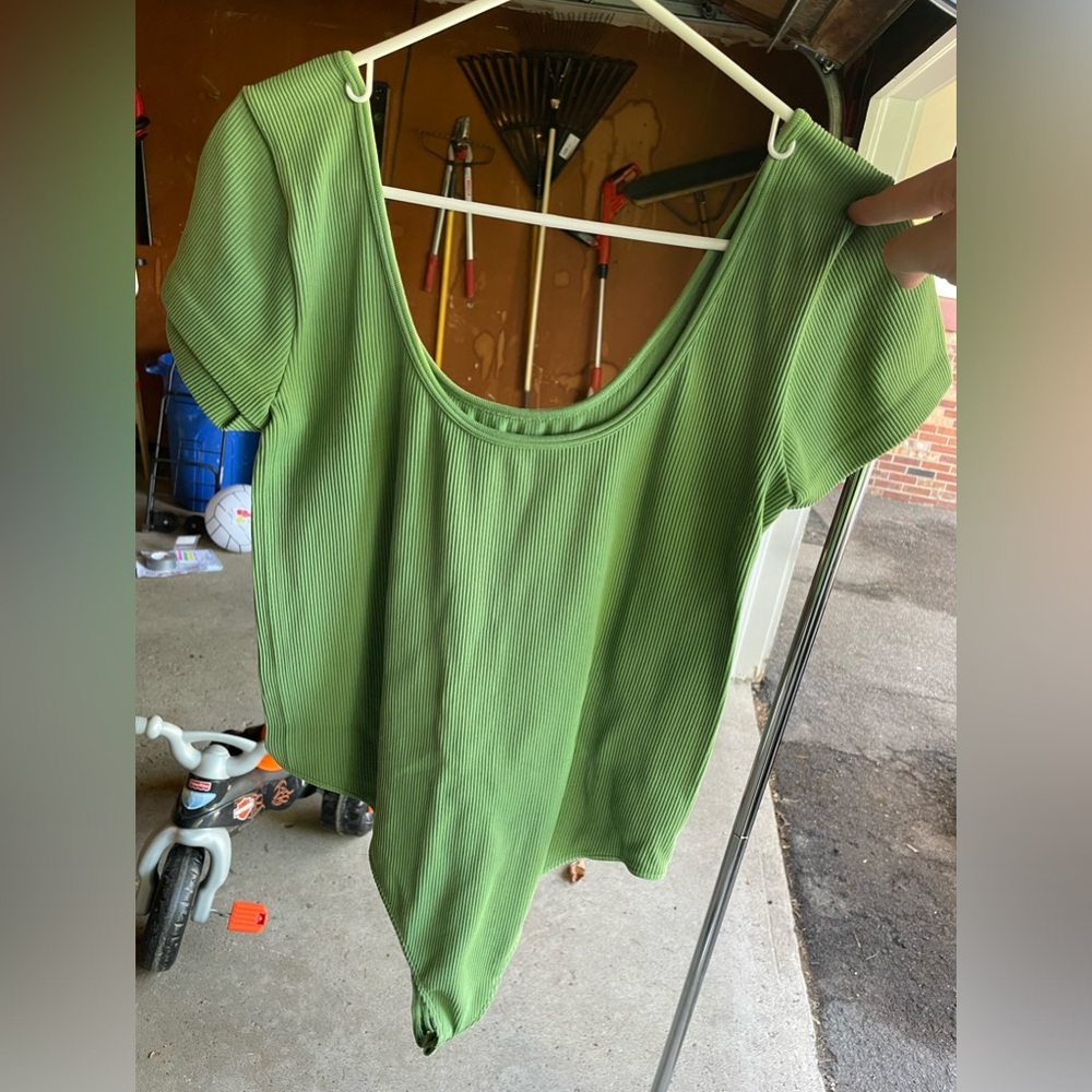 Green American Eagle Bodysuit